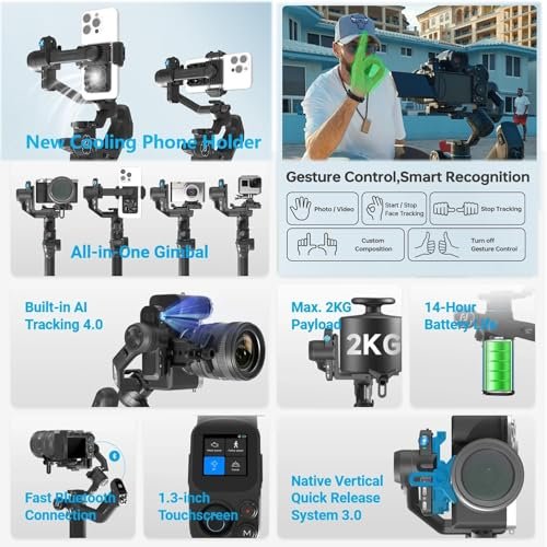 FeiyuTech SCORP Mini 3 [Kit] Gimbal Stabilizer for Mirrorless Cameras&Smartphone