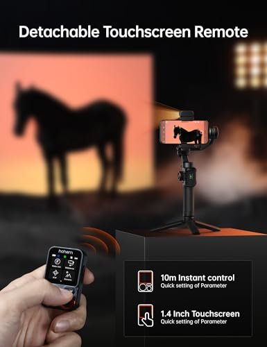 Hohem iSteady M7 Smartphone Gimbal Stabilizer, AI Tracking Sensor with Fill Light