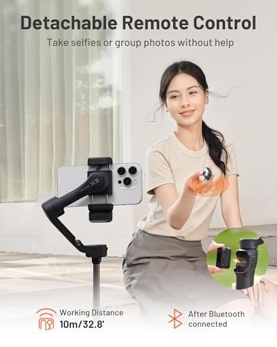 Hohem iSteady X3 Gimbal Stabilizer for iPhone, Phone Stabilizer for Video Recording with Object Tracking