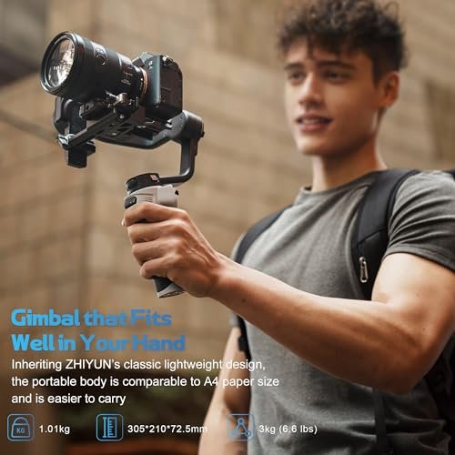 ZHIYUN CINEPEER WEEBILL 3E Mirrorless Gimbal Lightweight Stabilizer, Up to 3kg/6.6lbs Payload