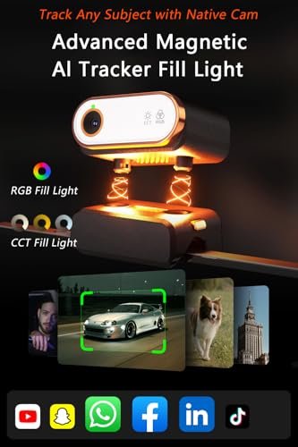 Hohem iSteady M7 Gimbal Stabilizer for Smartphone, Magnetic AI Tracker Fill Light, Detachable Touchscreen Remote Controller, Built-in Extension Rod