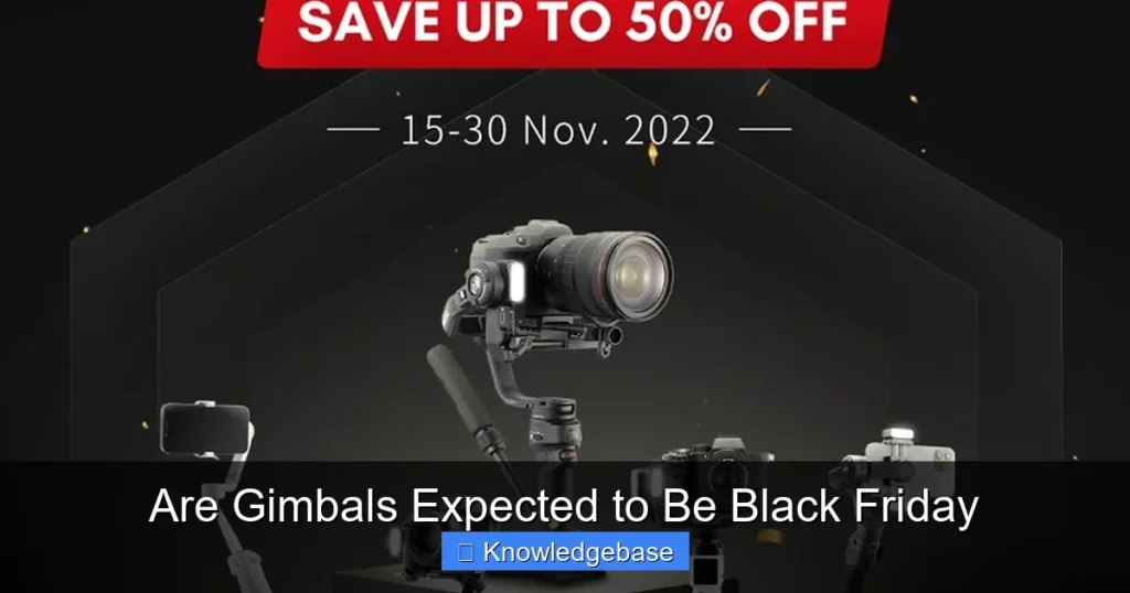 Are Gimbals Expected to Be Black Friday