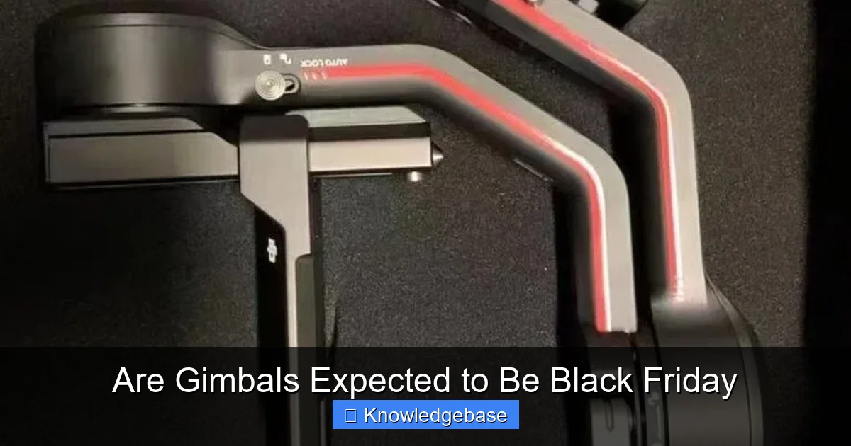 Are Gimbals Expected to Be Black Friday