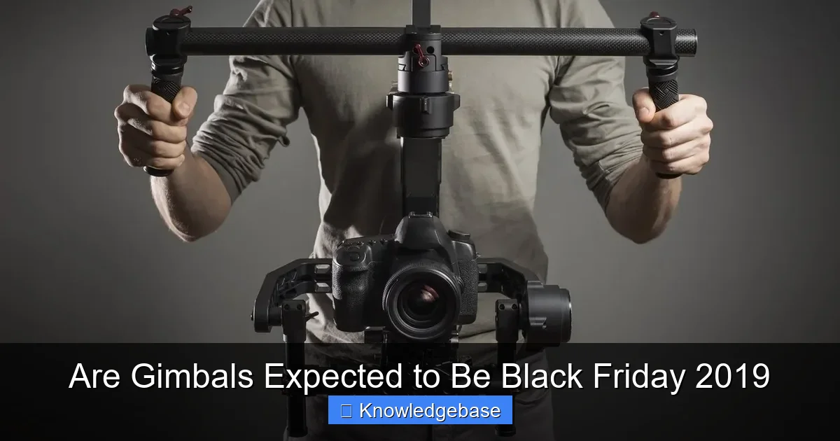 Are Gimbals Expected to Be Black Friday 2019