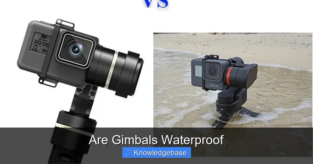 Are Gimbals Waterproof