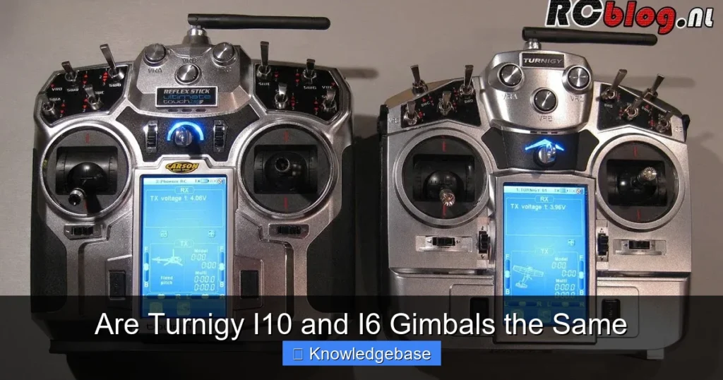 Are Turnigy I10 and I6 Gimbals the Same