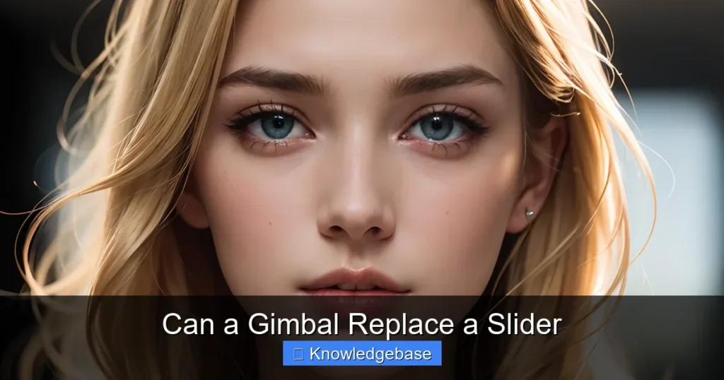 Can a Gimbal Replace a Slider
