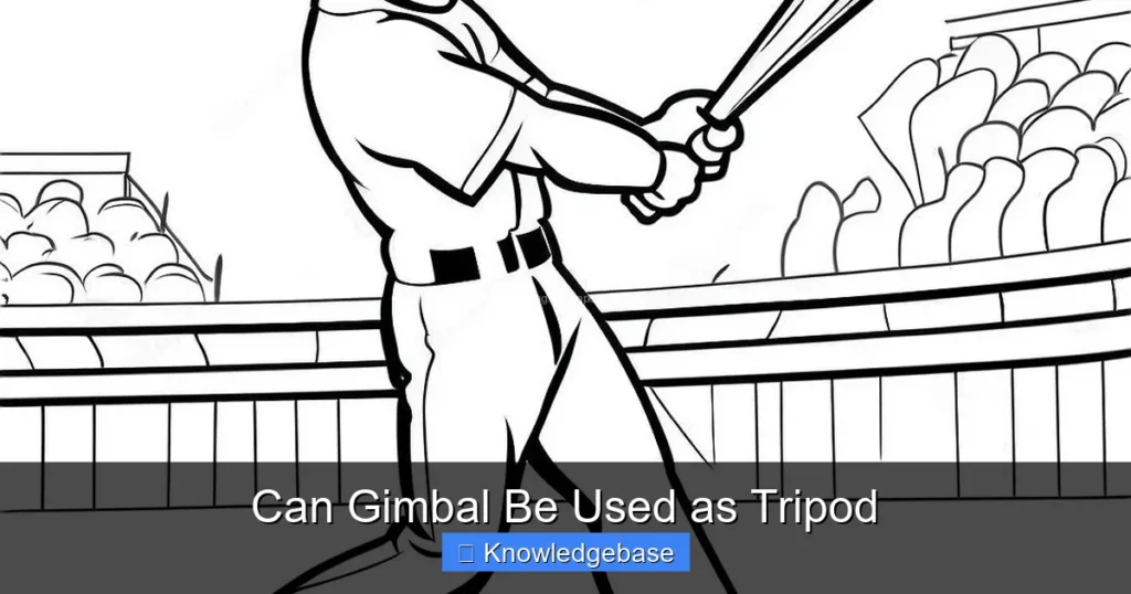 Can Gimbal Be Used as Tripod