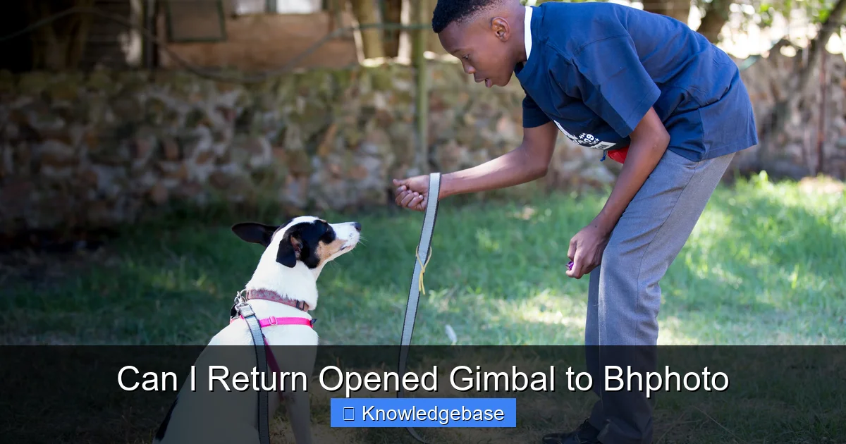 Can I Return Opened Gimbal to Bhphoto