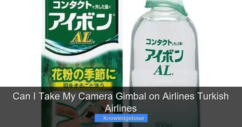 Can I Take My Camera Gimbal on Airlines Turkish Airlines