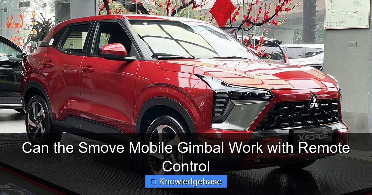 Can the Smove Mobile Gimbal Work with Remote Control