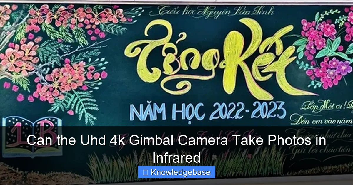 Can the Uhd 4k Gimbal Camera Take Photos in Infrared