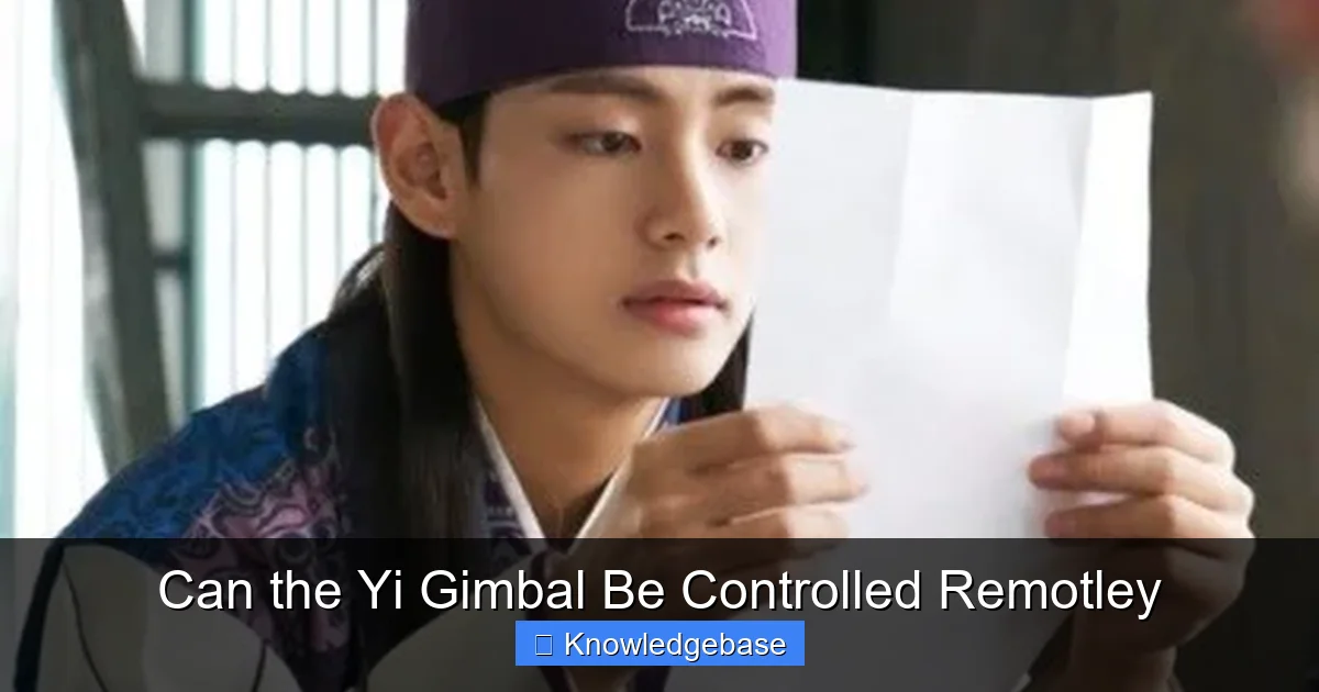Can the Yi Gimbal Be Controlled Remotley